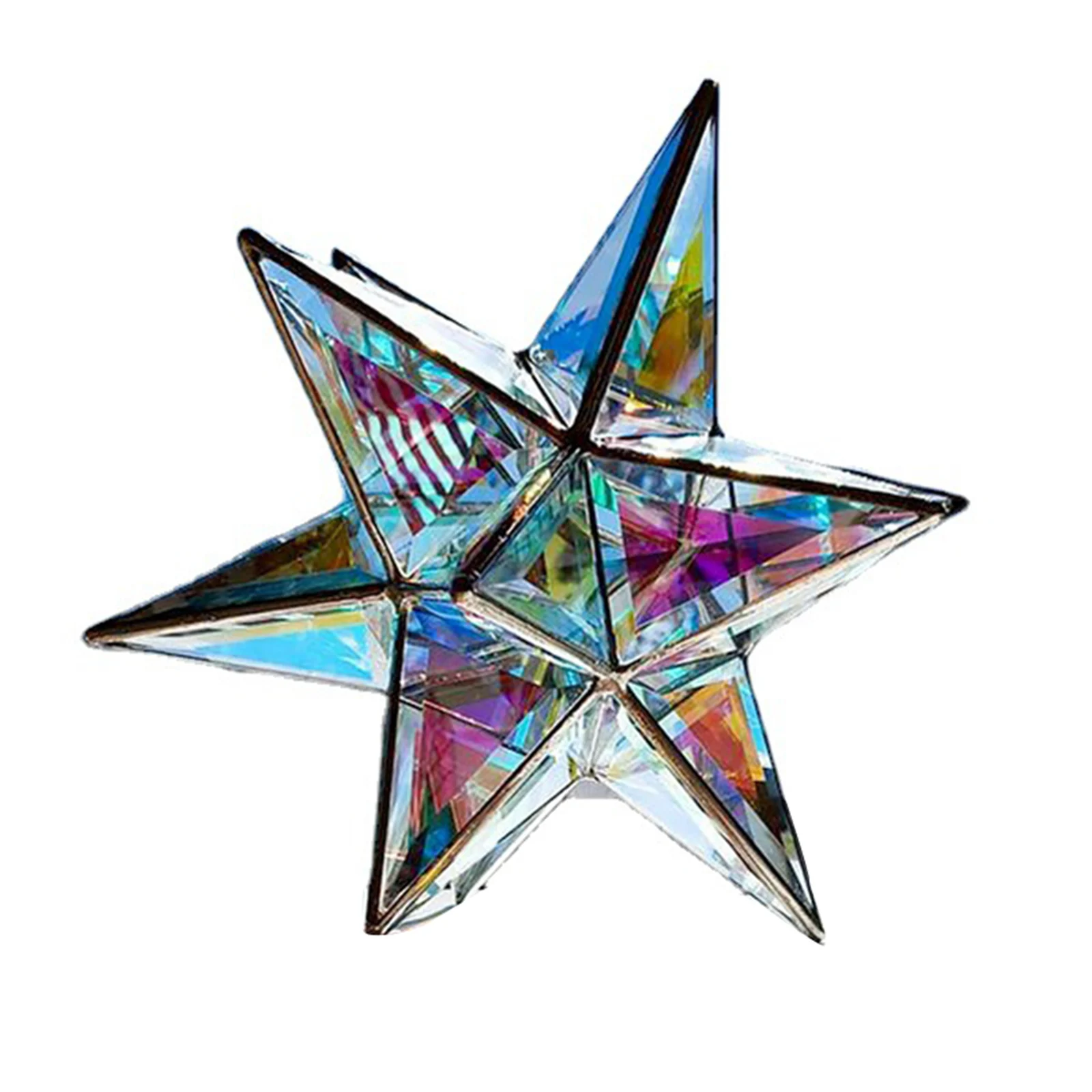 

Star Tetrahedron Sun Catcher Clear Suncatcher Acrylic Hanging Ornament Home Coffee Shop Windows Decoration Home Decor