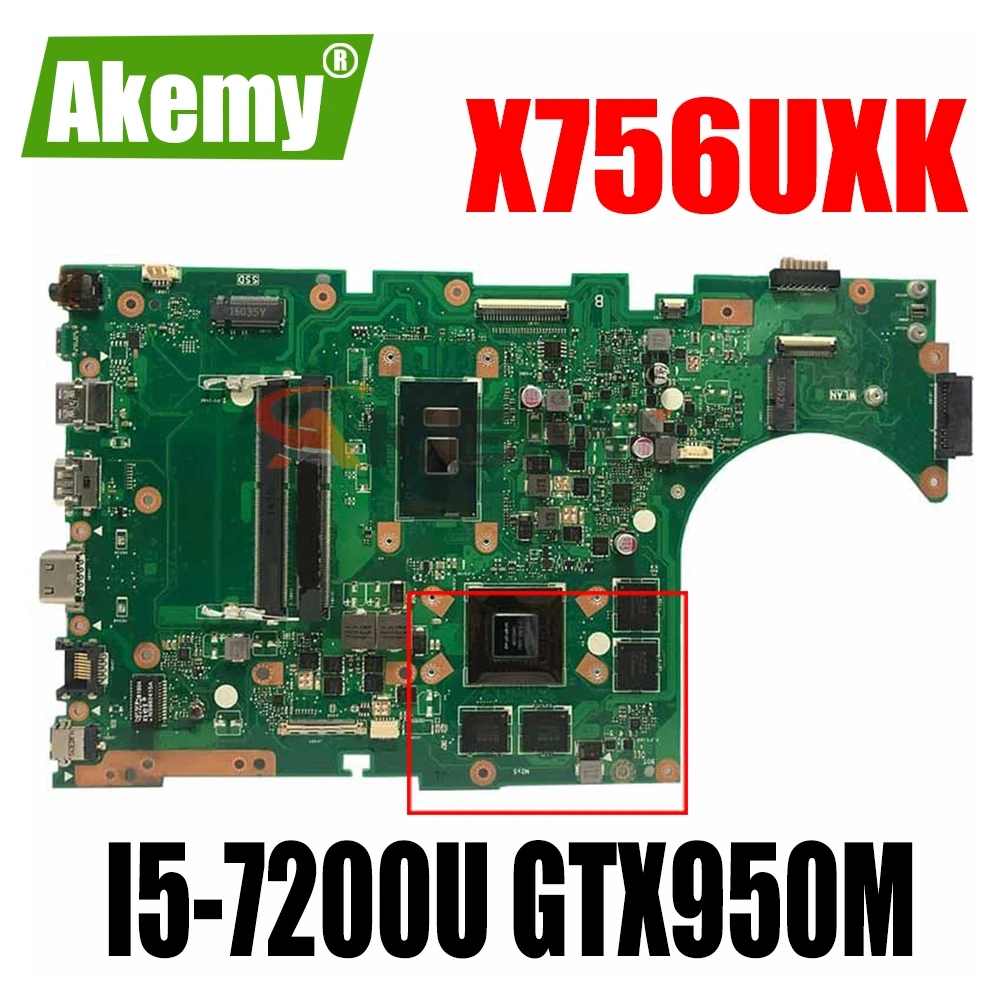 Akemy X756UXK материнская плата для ноутбука Asus X756UXK X756UX X756UW X756UWK платы W/ I5-7200U GTX950M-4GB-Процессор
Akemy X756UXK материнская плата для ноутбука Asus X756UXK X756UX X756UW X756UWK платы W/ I5-7200U GTX950M-4GB-Процессор