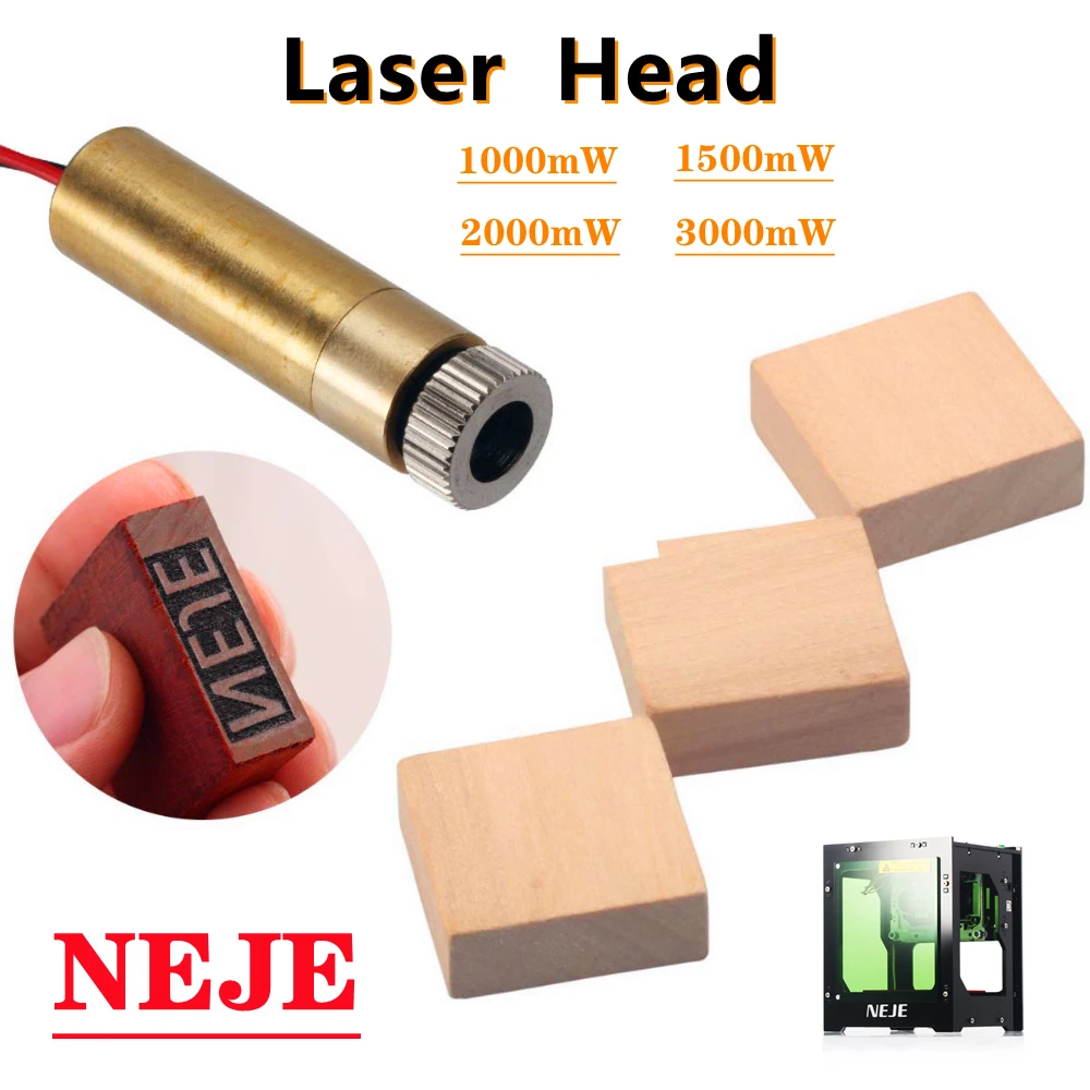 NEJE 1000mW/1500mW/2000mW/3000mW Laser Head Kits 445nm/405nm for DK-8-KZ Laser Engraver Replacement engraving wood leather
NEJE 1000mW/1500mW/2000mW/3000mW Laser Head Kits 445nm/405nm for DK-8-KZ Laser Engraver Replacement engraving wood leather