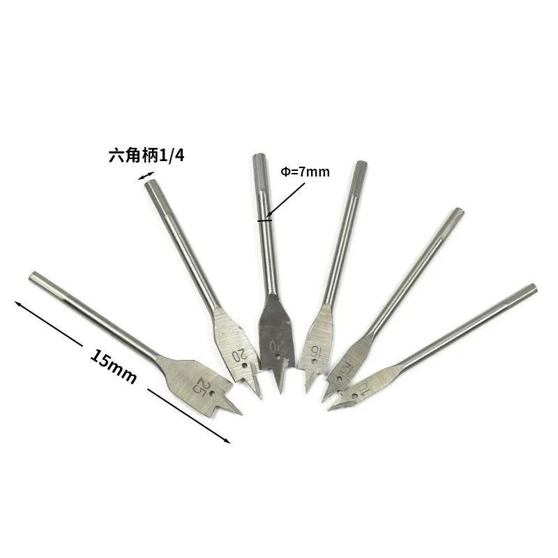 Three-tipped Woodworking Flat Drill Carpentry Drill Liu Jiao Bing Tapper Sets Flat Drill Bit Puncher
Three-tipped Woodworking Flat Drill Carpentry Drill Liu Jiao Bing Tapper Sets Flat Drill Bit Puncher