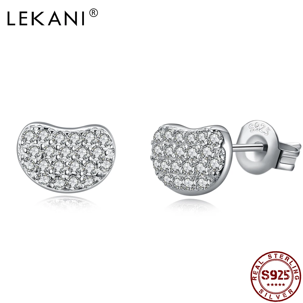 LEKANI Sterling Silver 925 Jewelry Pea Shape Earrings Women Bright 5A Cubic Zirconia Stud Earring Trendy Party Accessories
LEKANI Sterling Silver 925 Jewelry Pea Shape Earrings Women Bright 5A Cubic Zirconia Stud Earring Trendy Party Accessories