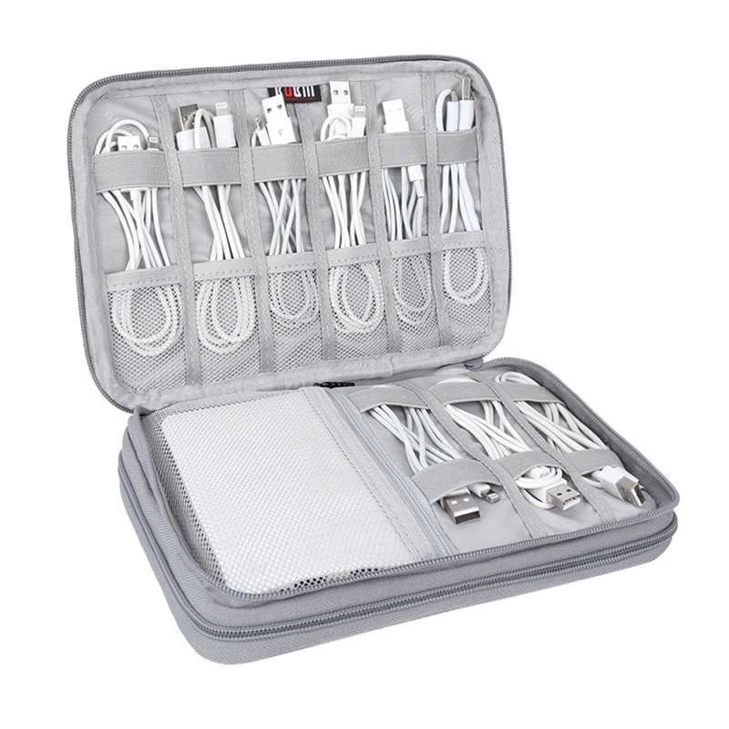 Gray USB Digital Storage Bag Organizer Earphone Cord Pencil Case Mobile Power Portable Bag Electronic Accessories
Gray USB Digital Storage Bag Organizer Earphone Cord Pencil Case Mobile Power Portable Bag Electronic Accessories