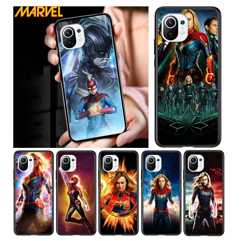 Captain Marvel for Xiaomi Mi 11 10T Note 10 Ultra 5G 9 9T SE 8 A3 A2 A1 6X Pro Play F1 Lite 5G Black Phone Case 
Captain Marvel for Xiaomi Mi 11 10T Note 10 Ultra 5G 9 9T SE 8 A3 A2 A1 6X Pro Play F1 Lite 5G Black Phone Case