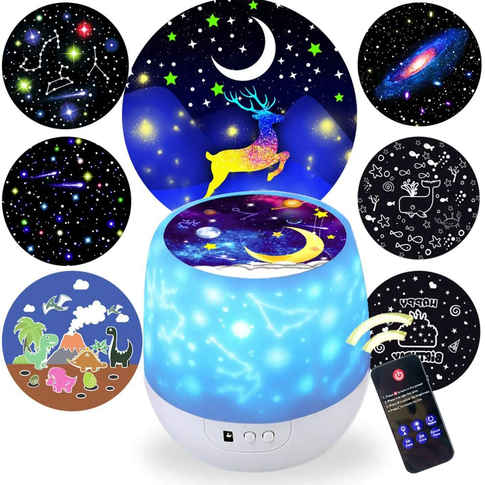Kids Night Light Projector 360 Degree Rotation Kid Night Light Lamp Remote Control LED Projection Light Creative Birthday Gifts
Kids Night Light Projector 360 Degree Rotation Kid Night Light Lamp Remote Control LED Projection Light Creative Birthday Gifts