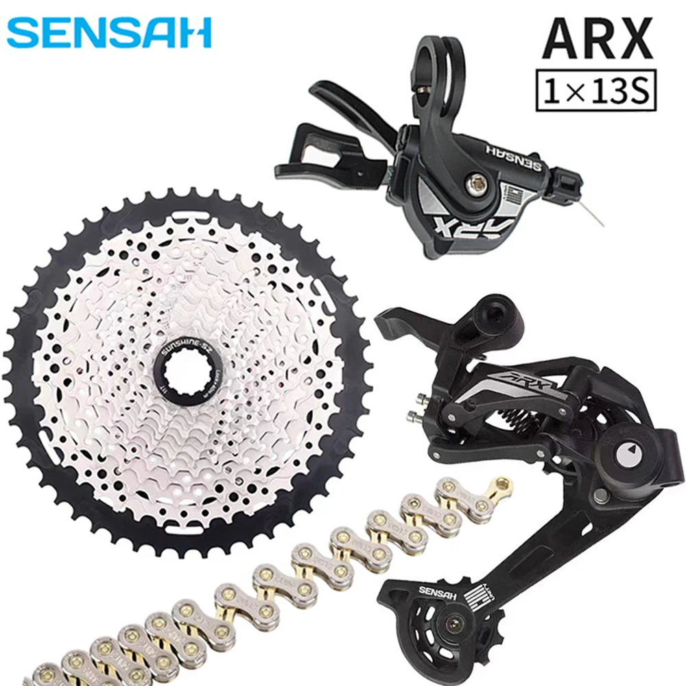 SENSAH MTB ARX 1*13S Groupset 13 Speed Trigger Shifter Rear Derailleur 13 speed 50T Cassette 13v chain Current For Mountain Bike
SENSAH MTB ARX 1*13S Groupset 13 Speed Trigger Shifter Rear Derailleur 13 speed 50T Cassette 13v chain Current For Mountain Bike