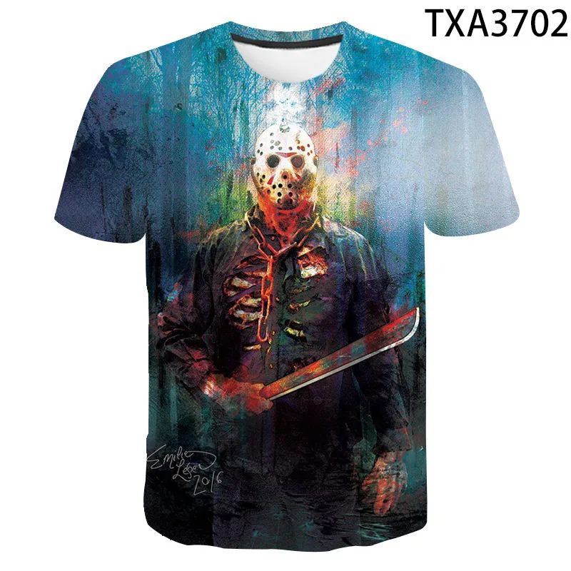 Summer Crystal lake Jason T Shirt Men Women 3D Print Horror Movie Friday the 13th Short Sleeve Casual Boy Girl Cool Tops Tees
Summer Crystal lake Jason T Shirt Men Women 3D Print Horror Movie Friday the 13th Short Sleeve Casual Boy Girl Cool Tops Tees