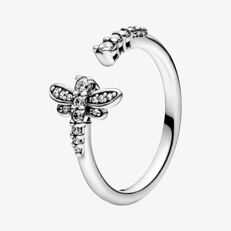 925 Sterling Silver Pan Ring Sparkling Dragonfly Ring For Women Wedding Party Gift Fashion Jewelry
925 Sterling Silver Pan Ring Sparkling Dragonfly Ring For Women Wedding Party Gift Fashion Jewelry
