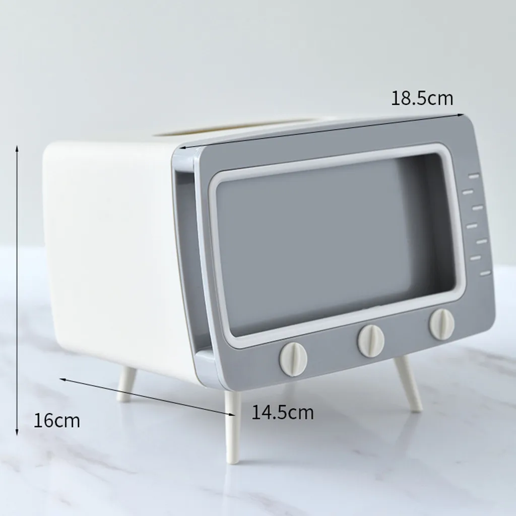 2 In 1 Tissue Box Office Desk Creative Tv Appearance With Phone Stand#s | Дом и сад