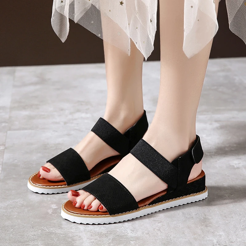 Women's Sandals Summer Peep Toe Solid Wedges Sandals Female Hook&Loop Comfortable Casual Shoes Ladies
Women's Sandals Summer Peep Toe Solid Wedges Sandals Female Hook&Loop Comfortable Casual Shoes Ladies