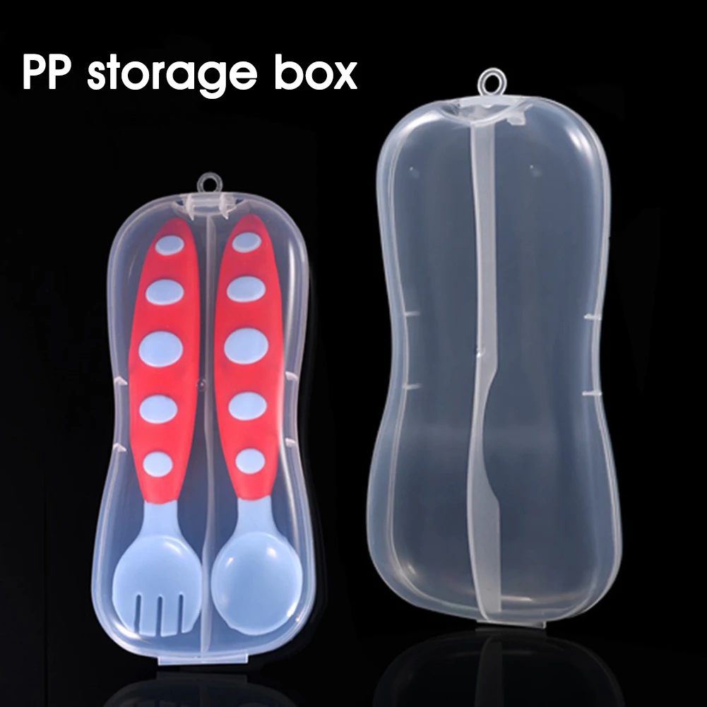 Portable Baby Spoon and Fork Storage Container with 2 Grids Waterproof and Dustproof Storage Box for Home Travel Use
Portable Baby Spoon and Fork Storage Container with 2 Grids Waterproof and Dustproof Storage Box for Home Travel Use