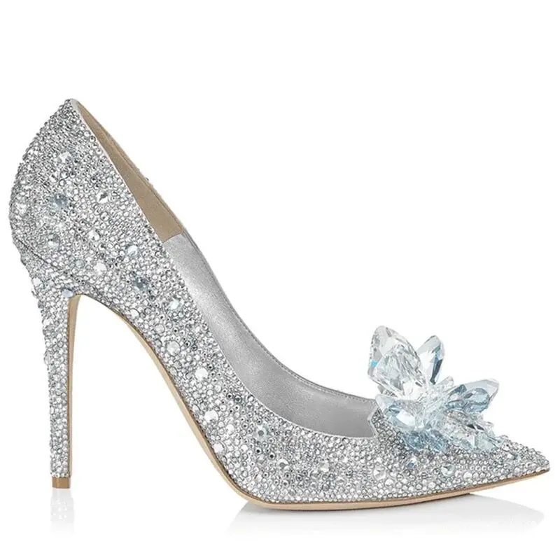 Wedding shoes women 2019 new Cinderella crystal shoes women's high heeled shoes women's thin heeled Princess silver Bridesmaid
Wedding shoes women 2019 new Cinderella crystal shoes women's high heeled shoes women's thin heeled Princess silver Bridesmaid