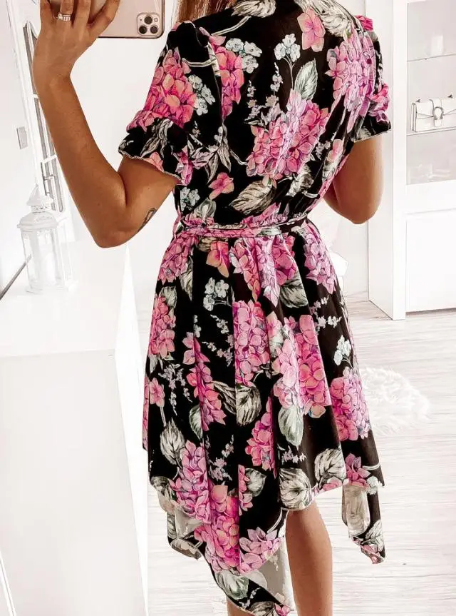 Fashion Print Knee-length Dress Women 2021 Summer Sexy V-Neck Short Sleeve Split Maxi Beach Tunic Dresses Party Club Vestidos
Fashion Print Knee-length Dress Women 2021 Summer Sexy V-Neck Short Sleeve Split Maxi Beach Tunic Dresses Party Club Vestidos