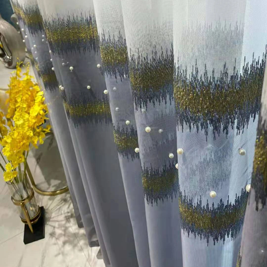 Nordic Stitching Pearls Curtains for Living Room Stripe Sheer Drape Bedroom Window Kitchen Voile Blinds Custom S380#D
Nordic Stitching Pearls Curtains for Living Room Stripe Sheer Drape Bedroom Window Kitchen Voile Blinds Custom S380#D