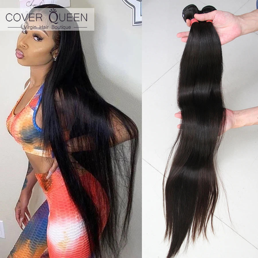 Human Hair Bundles 28 30 32 34 38 Inch Brazilian Hair Weave Bundles Straight Grade 10A COVERQUEEN Remy Hair Extensions cabelo
Human Hair Bundles 28 30 32 34 38 Inch Brazilian Hair Weave Bundles Straight Grade 10A COVERQUEEN Remy Hair Extensions cabelo