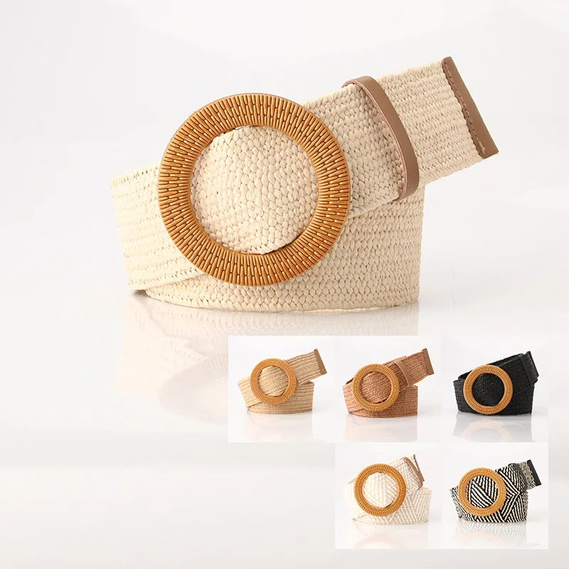 2021 new imitation grass woven ladies elastic waistband personality big plastic buckle all-match dress elastic waist
2021 new imitation grass woven ladies elastic waistband personality big plastic buckle all-match dress elastic waist