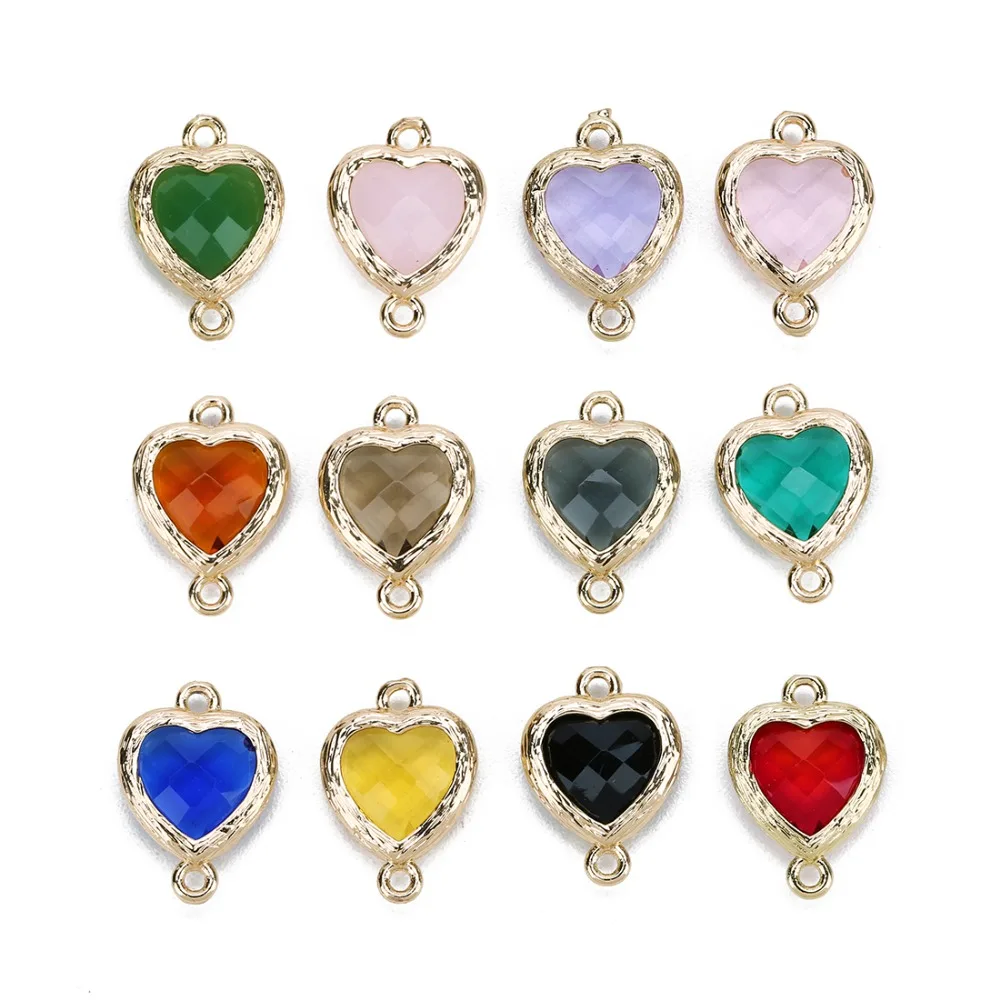 5pcs Rhinestone Crystal Glass Charm Earrings Bracelet Clasp Connectors Birthstone Heart Drop Charms Pendant for Jewelry Making
5pcs Rhinestone Crystal Glass Charm Earrings Bracelet Clasp Connectors Birthstone Heart Drop Charms Pendant for Jewelry Making
