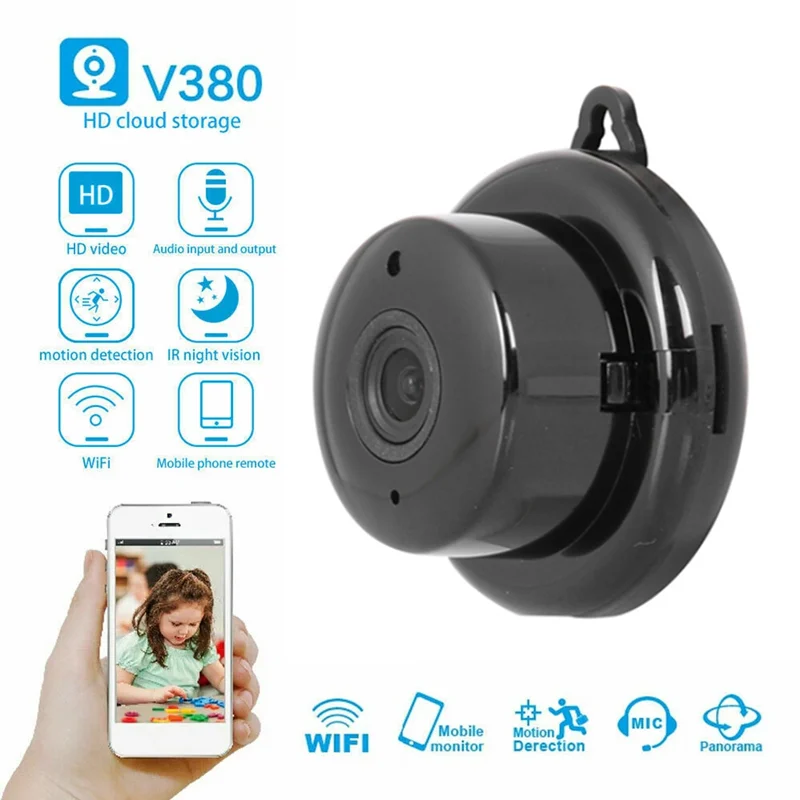 Новая модернизированная Мини Wi-Fi IP-камера HD 1080P Беспроводная внутренняя камера ночного видения двухстороннее аудио Обнаружение движения Ра...
Новая модернизированная Мини Wi-Fi IP-камера HD 1080P Беспроводная внутренняя камера ночного видения двухстороннее аудио Обнаружение движения Ра...