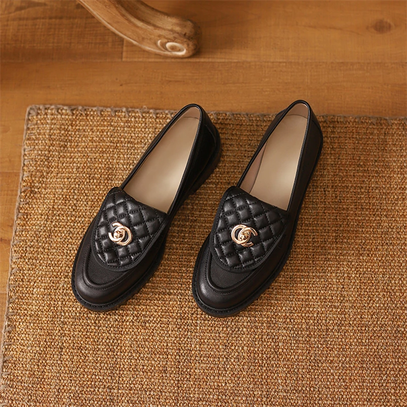 Meotina Loafers Shoes Women Genuine Leather Shoes Flat Metal Decoration Shoes Round Toe Lady Footwear 2021 Casual Shoes Black 40
Meotina Loafers Shoes Women Genuine Leather Shoes Flat Metal Decoration Shoes Round Toe Lady Footwear 2021 Casual Shoes Black 40