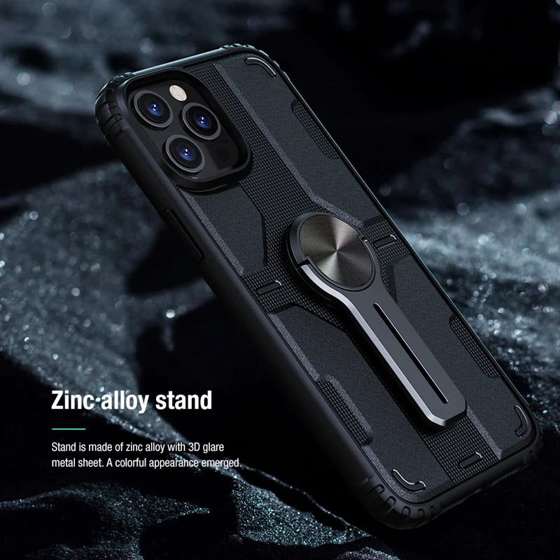 For iPhone 12 Pro 6.1 Case Nillkin Original PC + TPU Metal Stand Bracket for iPhone 12 Pro Max Full Protective Phone
For iPhone 12 Pro 6.1 Case Nillkin Original PC + TPU Metal Stand Bracket for iPhone 12 Pro Max Full Protective Phone