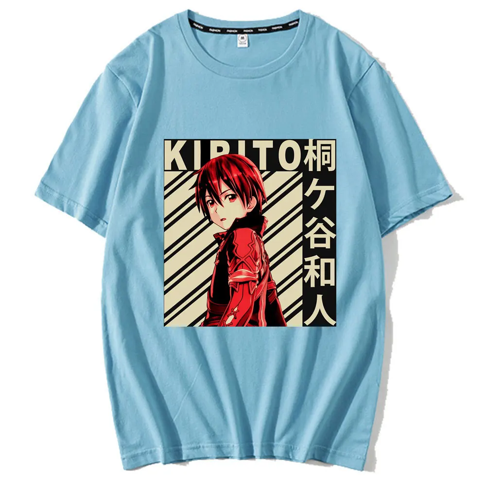 2021 Spring Summer T-shirt Tops Harajuku Tees Anime Novelty Fashion Sword Art Online SAO Tshirt Hommes Anime Short Sleeve Male
2021 Spring Summer T-shirt Tops Harajuku Tees Anime Novelty Fashion Sword Art Online SAO Tshirt Hommes Anime Short Sleeve Male