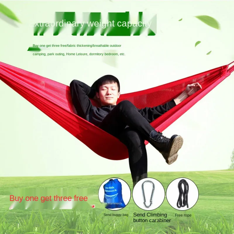 New outdoor swing hammock pastoral style double ice silk anti-rollover bed fashion garden picnic camping leisure swing chair
New outdoor swing hammock pastoral style double ice silk anti-rollover bed fashion garden picnic camping leisure swing chair
