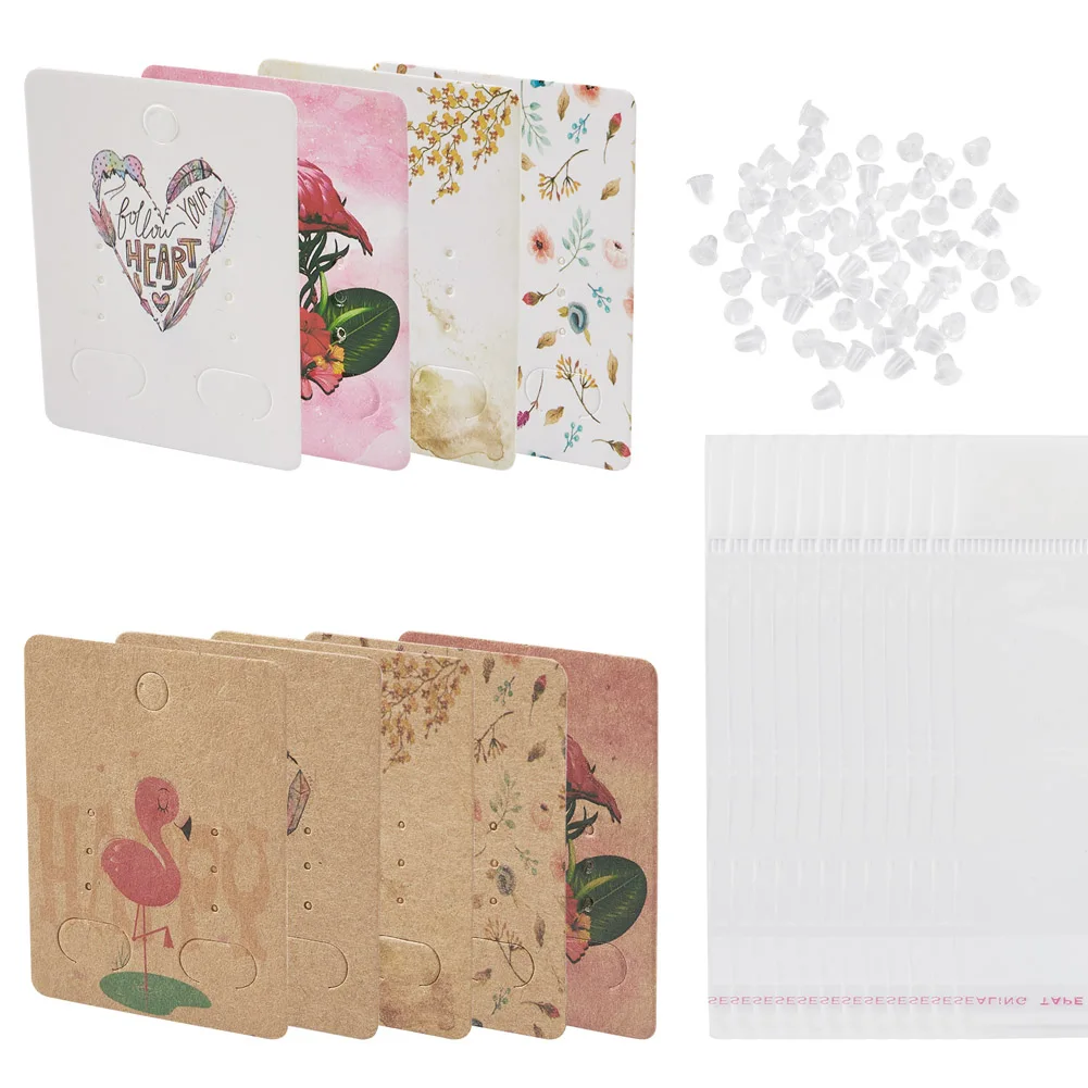 200Pcs Paper Jewelry Display Cards for Hanging Earring Display Ear Studs Packaging Cardboard Hang Tag Card with Plastic Ear Nuts
200Pcs Paper Jewelry Display Cards for Hanging Earring Display Ear Studs Packaging Cardboard Hang Tag Card with Plastic Ear Nuts