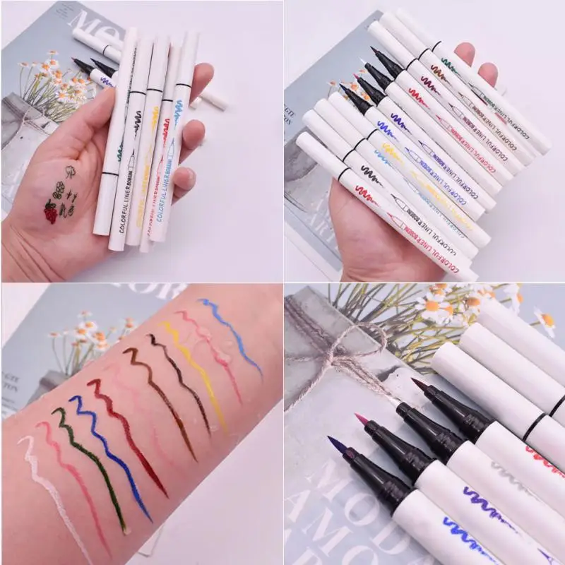 Colorful Effect Eye Shadow Liner Combination Cosmetics Blue Pen Waterproof Is Not Smudge Eyeliner Pen Quick-drying Eyeliner
Colorful Effect Eye Shadow Liner Combination Cosmetics Blue Pen Waterproof Is Not Smudge Eyeliner Pen Quick-drying Eyeliner