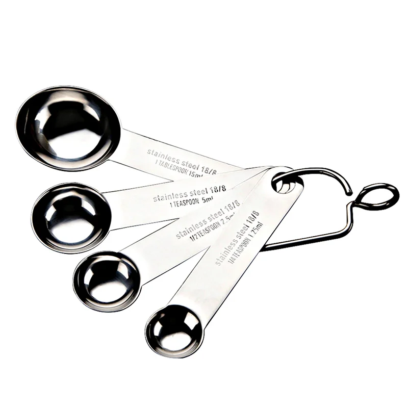 Multipurpose Food-Grade Stainless Steel Measuring Spoon Coffee Powder Spice Measure Scoop 4pcs/Set Kitchen Baking Tools
Multipurpose Food-Grade Stainless Steel Measuring Spoon Coffee Powder Spice Measure Scoop 4pcs/Set Kitchen Baking Tools