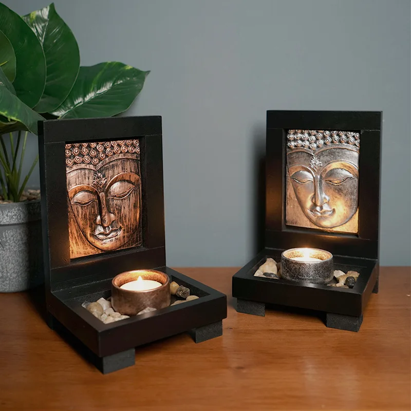 Buddha Candlestick Southeast Asian Style Zen Fragrance Home Spa Beauty Salon Decorative Arts and Crafts Decoration OVA
Buddha Candlestick Southeast Asian Style Zen Fragrance Home Spa Beauty Salon Decorative Arts and Crafts Decoration OVA
