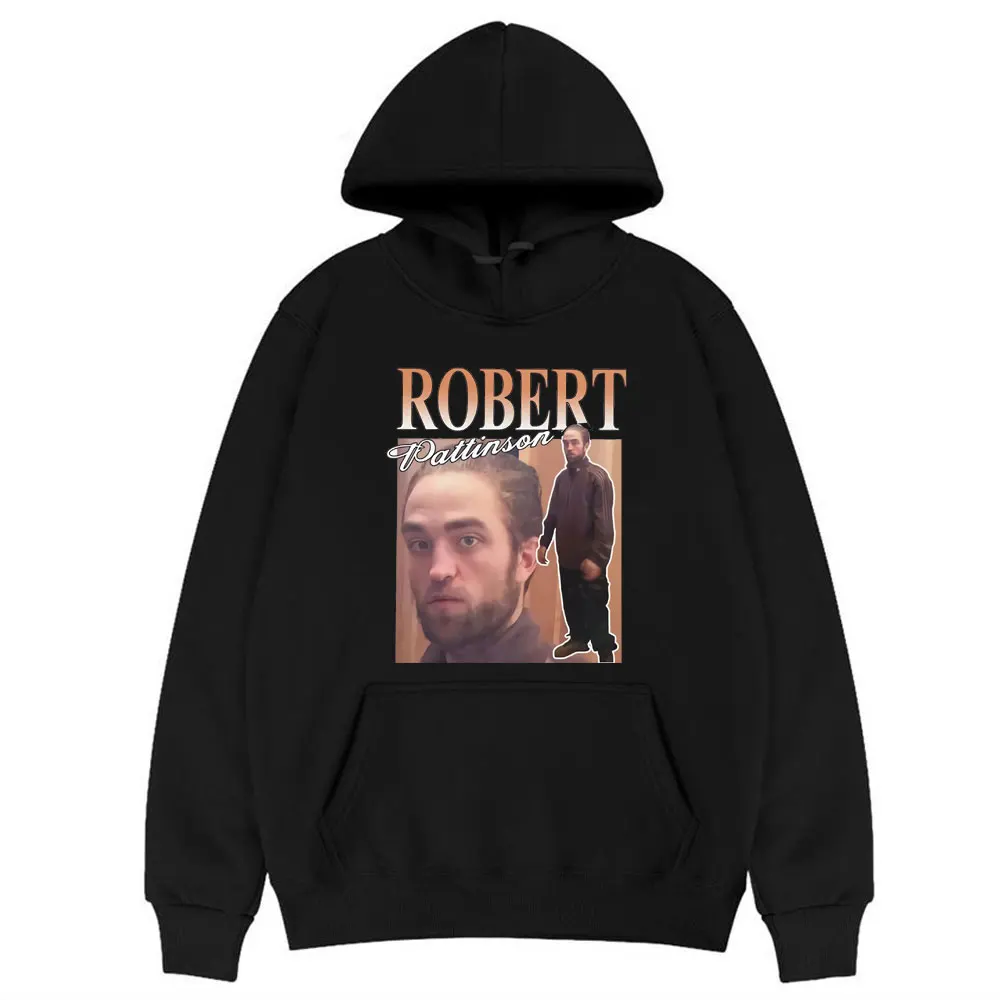 Robert Pattinson Meme Black Hoodie Hot Sell Men's Classic 90s Vintage Oversized Loose Hoody Sweatshirt Unisex Hip Hop Streetwear
Robert Pattinson Meme Black Hoodie Hot Sell Men's Classic 90s Vintage Oversized Loose Hoody Sweatshirt Unisex Hip Hop Streetwear