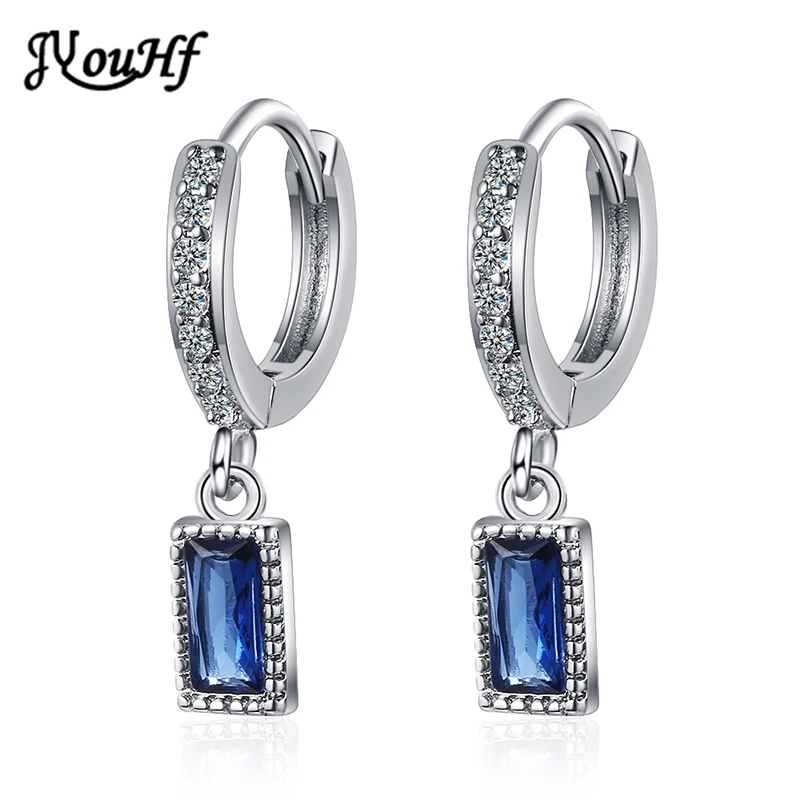 JYouHF Fashion Korean Blue Square Crystal Earrings for Women Luxury AAA Zircon 925 Sterling Silver Drop Earring Pendientes Mujer
JYouHF Fashion Korean Blue Square Crystal Earrings for Women Luxury AAA Zircon 925 Sterling Silver Drop Earring Pendientes Mujer