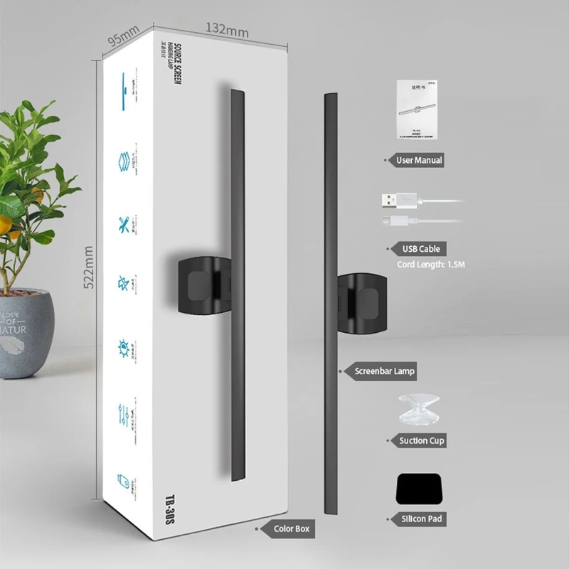Screenbar Light Desk Lamp Computer Laptop USB LED Light Desk Lamp Reading Adjustable LCD Monitor Screen Light Bar
Screenbar Light Desk Lamp Computer Laptop USB LED Light Desk Lamp Reading Adjustable LCD Monitor Screen Light Bar
