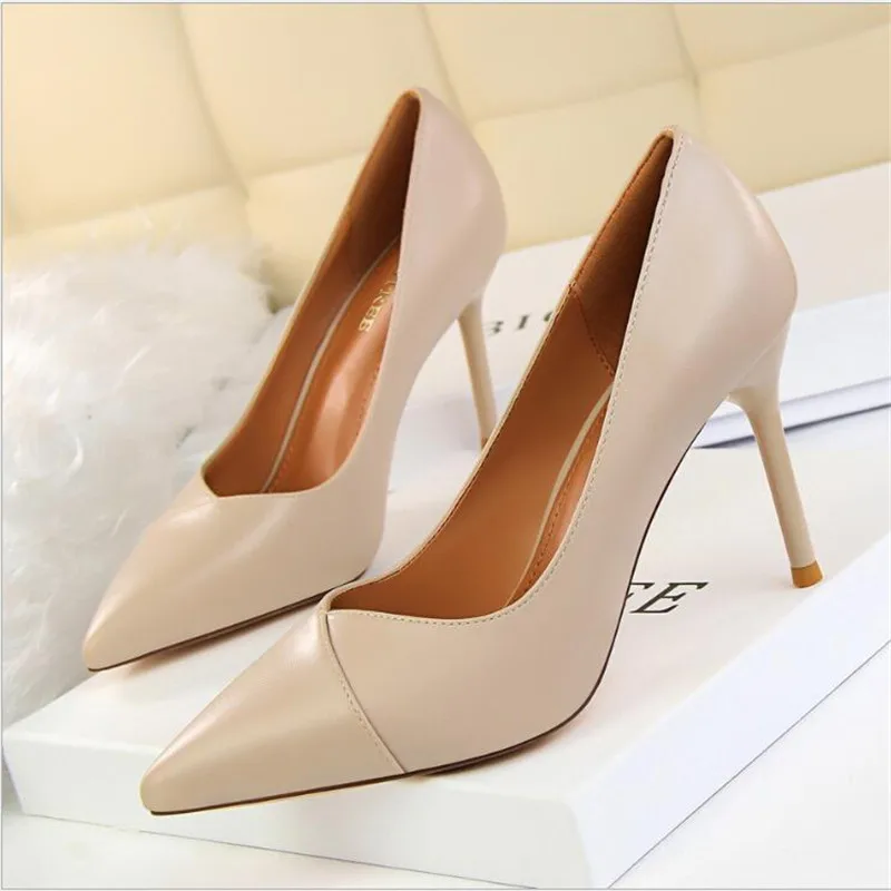 Women High Heels Pointed Toe Women Pumps Spring New Women Shoes Fashion Wedding Shoes Sexy Party Shoes Pu Leather Women Stiletto
Women High Heels Pointed Toe Women Pumps Spring New Women Shoes Fashion Wedding Shoes Sexy Party Shoes Pu Leather Women Stiletto