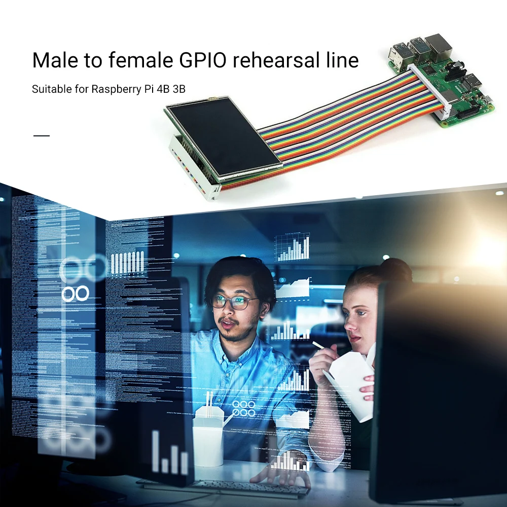 Male to Female GPIO Ribbon Cable 40pin 8inch Breadboard Jumper Wires for Connection Raspberry 4B 3B
Male to Female GPIO Ribbon Cable 40pin 8inch Breadboard Jumper Wires for Connection Raspberry 4B 3B