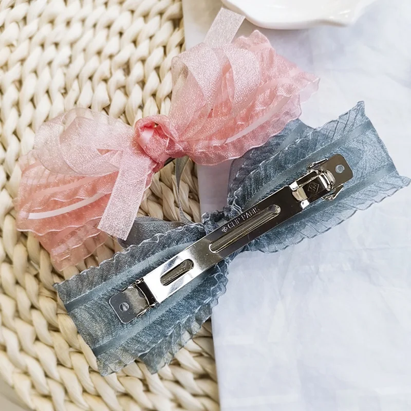 1pcs Korea Fashion Design Lace Bowknot Hair Clips Silk Yarn Multi-layer Bow Hairpins Hair Accessories For Women
1pcs Korea Fashion Design Lace Bowknot Hair Clips Silk Yarn Multi-layer Bow Hairpins Hair Accessories For Women
