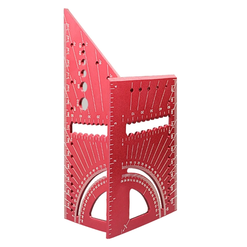 Mutifunction Aluminum Alloy Woodworking Square Ruler 0-160 Angle Gauge Measure Ruler 3-10mm Drill Fixing Holes
Mutifunction Aluminum Alloy Woodworking Square Ruler 0-160 Angle Gauge Measure Ruler 3-10mm Drill Fixing Holes