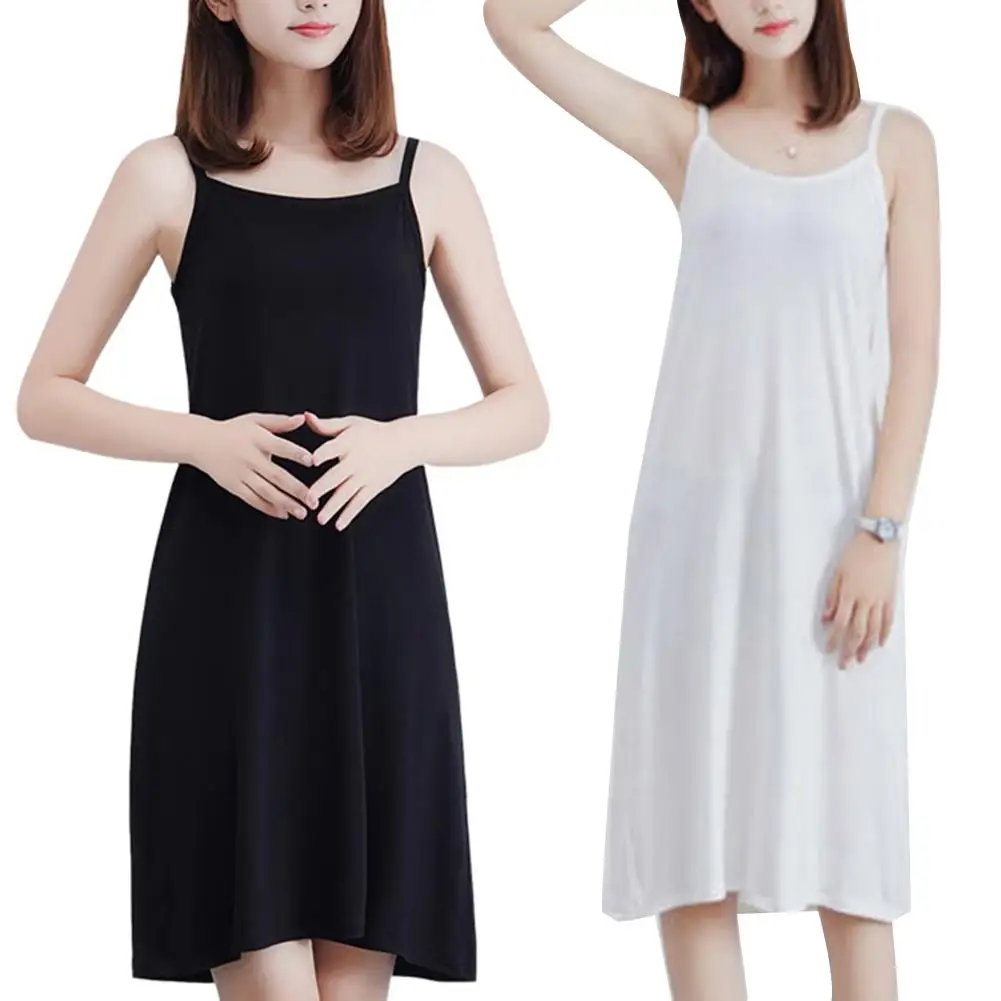 Plus Size Casual Summer Women Solid Color Loose Sleeveless Camisole Underdress
Plus Size Casual Summer Women Solid Color Loose Sleeveless Camisole Underdress