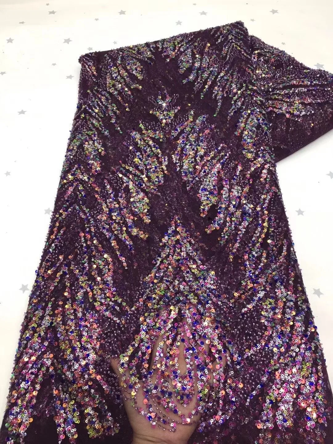 Purple Latest African Lace Fabric 2021 High Quality African French Net Handmade beaded Embroidery Tulle Lace For Dresses
Purple Latest African Lace Fabric 2021 High Quality African French Net Handmade beaded Embroidery Tulle Lace For Dresses