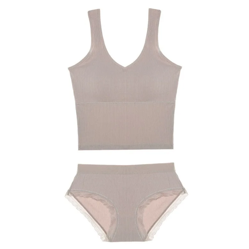 Cotton Girl Strap Undershirt Women Seamless Camisole Sleep Tops and Panties Set Corset Bra Top Tank
Cotton Girl Strap Undershirt Women Seamless Camisole Sleep Tops and Panties Set Corset Bra Top Tank