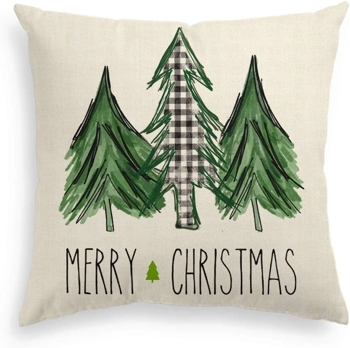 AVOIN Watercolor Christmas Tree Throw Pillow Cover, 18 x 18 Inch Holiday Buffalo Plaid Cushion Case Decoration for Sofa Couch
AVOIN Watercolor Christmas Tree Throw Pillow Cover, 18 x 18 Inch Holiday Buffalo Plaid Cushion Case Decoration for Sofa Couch