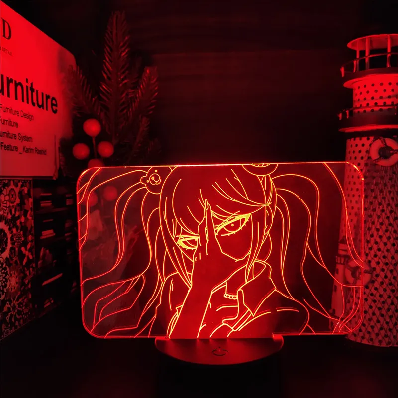 Danganronpa 3D Night Light Junko Enoshima LED Lamp Illusion Anime Figure Decoration Lampara Bedroom Decor Lighting Table Lampe
Danganronpa 3D Night Light Junko Enoshima LED Lamp Illusion Anime Figure Decoration Lampara Bedroom Decor Lighting Table Lampe