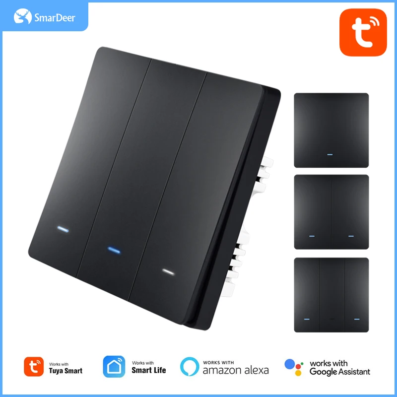 Smardeer WiFi Smart Switch for Tuya smart home with Mechanical buttons EU Wall Switch Voice with Alexa Google homekit
Smardeer WiFi Smart Switch for Tuya smart home with Mechanical buttons EU Wall Switch Voice with Alexa Google homekit