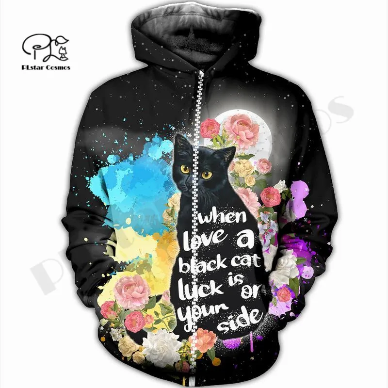 PLstar Cosmos 3Dprint Newest Black Cat Animal Art Harajuku Streetwear Funny Unique Awsome Casual Hoodies/Sweatshirt/Zip L-1
PLstar Cosmos 3Dprint Newest Black Cat Animal Art Harajuku Streetwear Funny Unique Awsome Casual Hoodies/Sweatshirt/Zip L-1