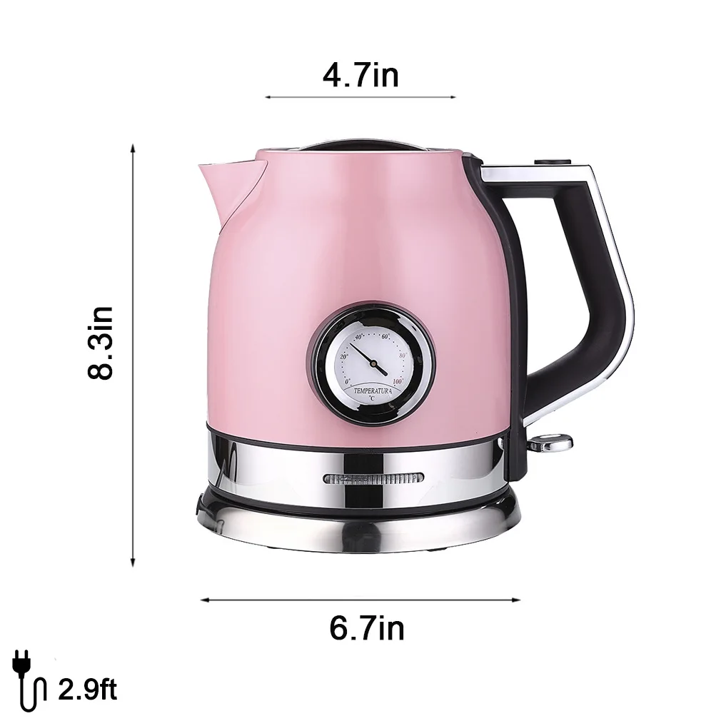 Hervidor de agua nteligente para cocina, tetera de acero inoxidable de 1,8 l, hervidor de silbato Samovar con medidor de
Hervidor de agua nteligente para cocina, tetera de acero inoxidable de 1,8 l, hervidor de silbato Samovar con medidor de