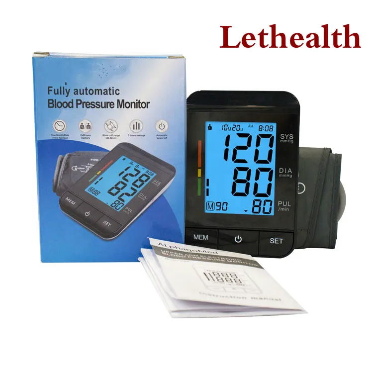 High End Super Thin Digital Medical Sphygmomanometer Upper Arm Type Blood Pressure Machine With Blue Backlight lethealth
High End Super Thin Digital Medical Sphygmomanometer Upper Arm Type Blood Pressure Machine With Blue Backlight lethealth