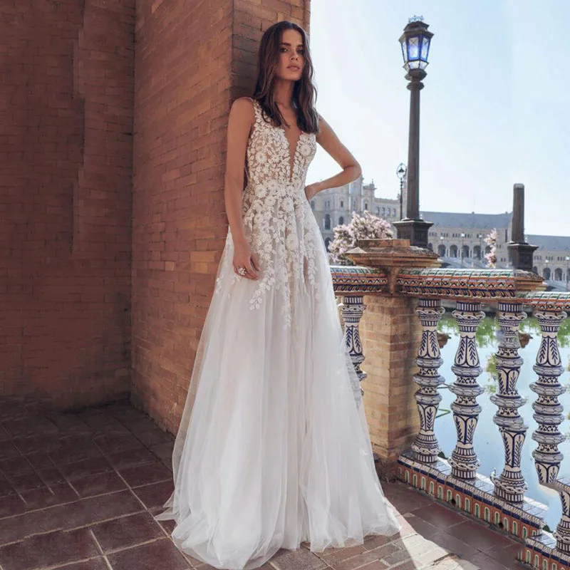 MNGRL New Simple Wedding Dress Backless Sleeveless Design Chiffon Lace Bride Dresses Princess Dress Plus Size Tailor-made
MNGRL New Simple Wedding Dress Backless Sleeveless Design Chiffon Lace Bride Dresses Princess Dress Plus Size Tailor-made