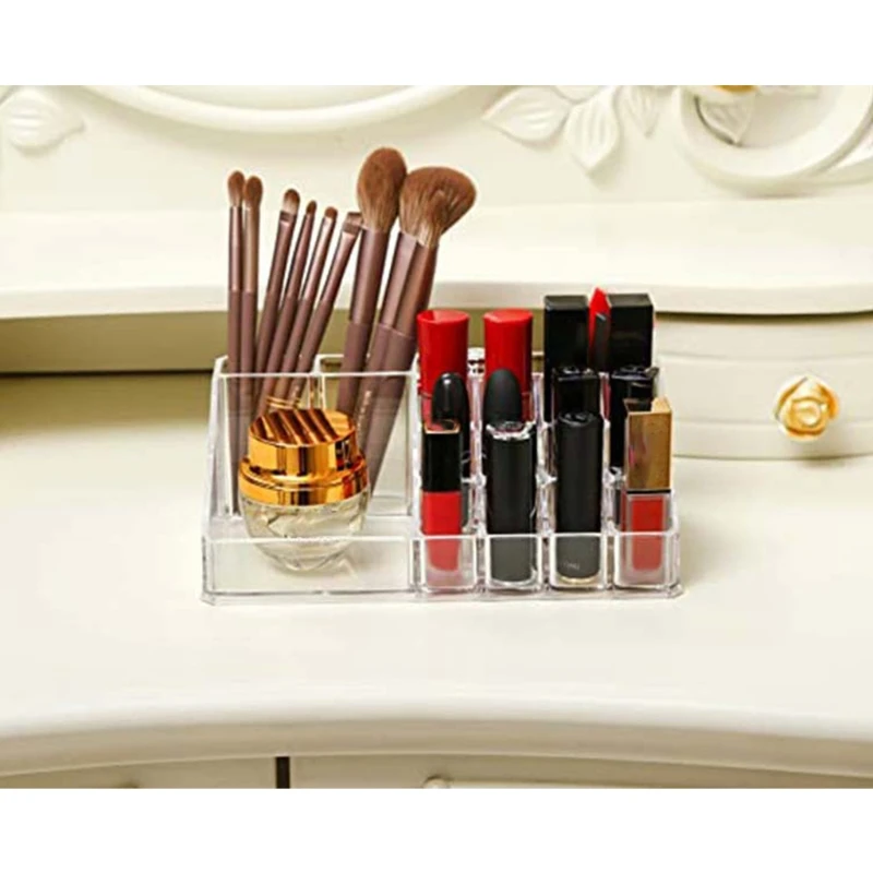 Makeup Organizer Clear Plastic Lipsticks Makeup Brushes Makeup Display Holder T84A
Makeup Organizer Clear Plastic Lipsticks Makeup Brushes Makeup Display Holder T84A