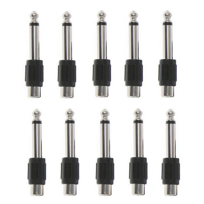 For 10pcs 6.5mm to 3.5mm Jack Sound Mixer Microphone Connector Converter Adapter Audio& Video Cables Connector Converter
For 10pcs 6.5mm to 3.5mm Jack Sound Mixer Microphone Connector Converter Adapter Audio& Video Cables Connector Converter