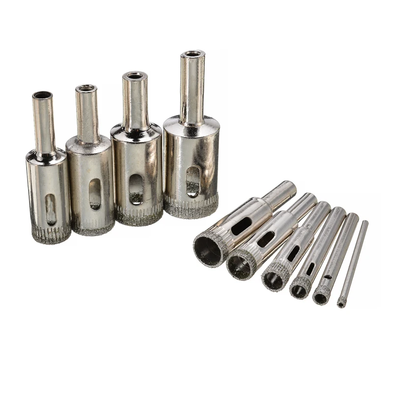 10pcs Diamond Coated Holesaw Making Hole Cutter Practical Drill Bits for Ceramic Glass Marble 3/5/6/8/10/12/14/16/18/20mm
10pcs Diamond Coated Holesaw Making Hole Cutter Practical Drill Bits for Ceramic Glass Marble 3/5/6/8/10/12/14/16/18/20mm