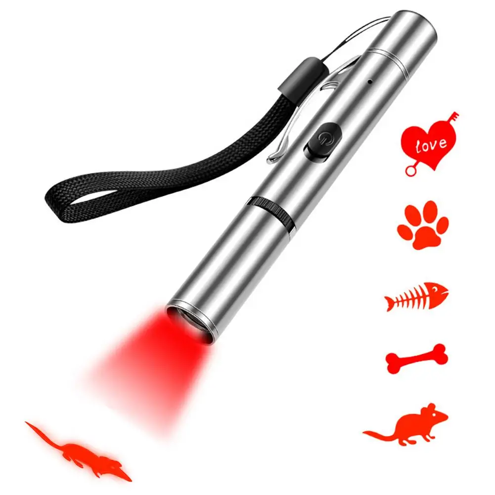 Funny Cat Flashlight Red Light Green Light Switchable Multi-pattern Pet Toy Stainless Steel Pet Flashlight Toy
Funny Cat Flashlight Red Light Green Light Switchable Multi-pattern Pet Toy Stainless Steel Pet Flashlight Toy